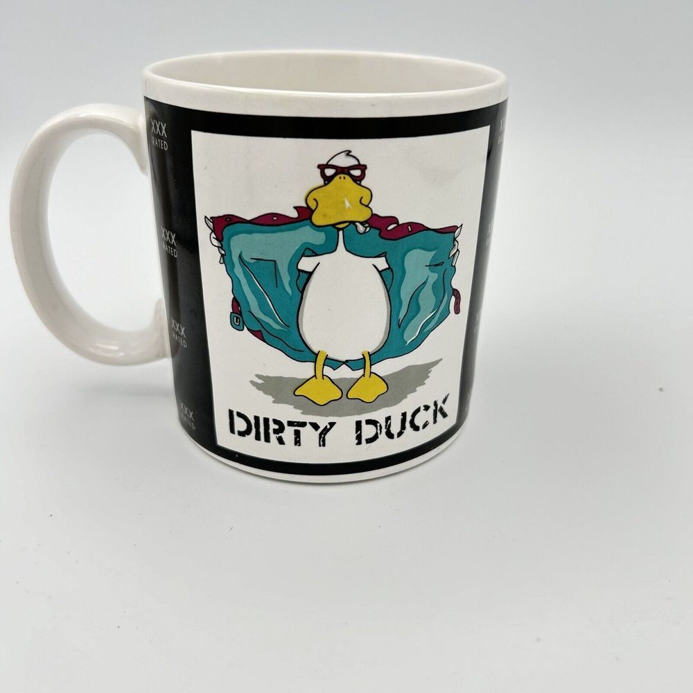 In Over Our Heads Mug Dirty Duck X Rated Coffee Mug Cup Tea Vtg 1988 Funny Humor
